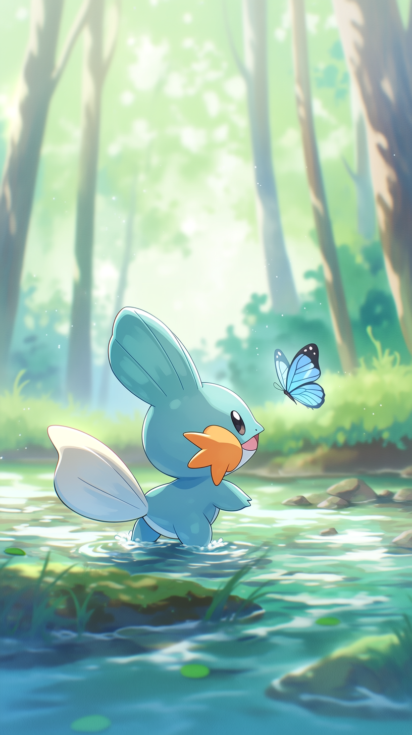 fond d'écran Mudkip 4k iphone télécharger gratuit