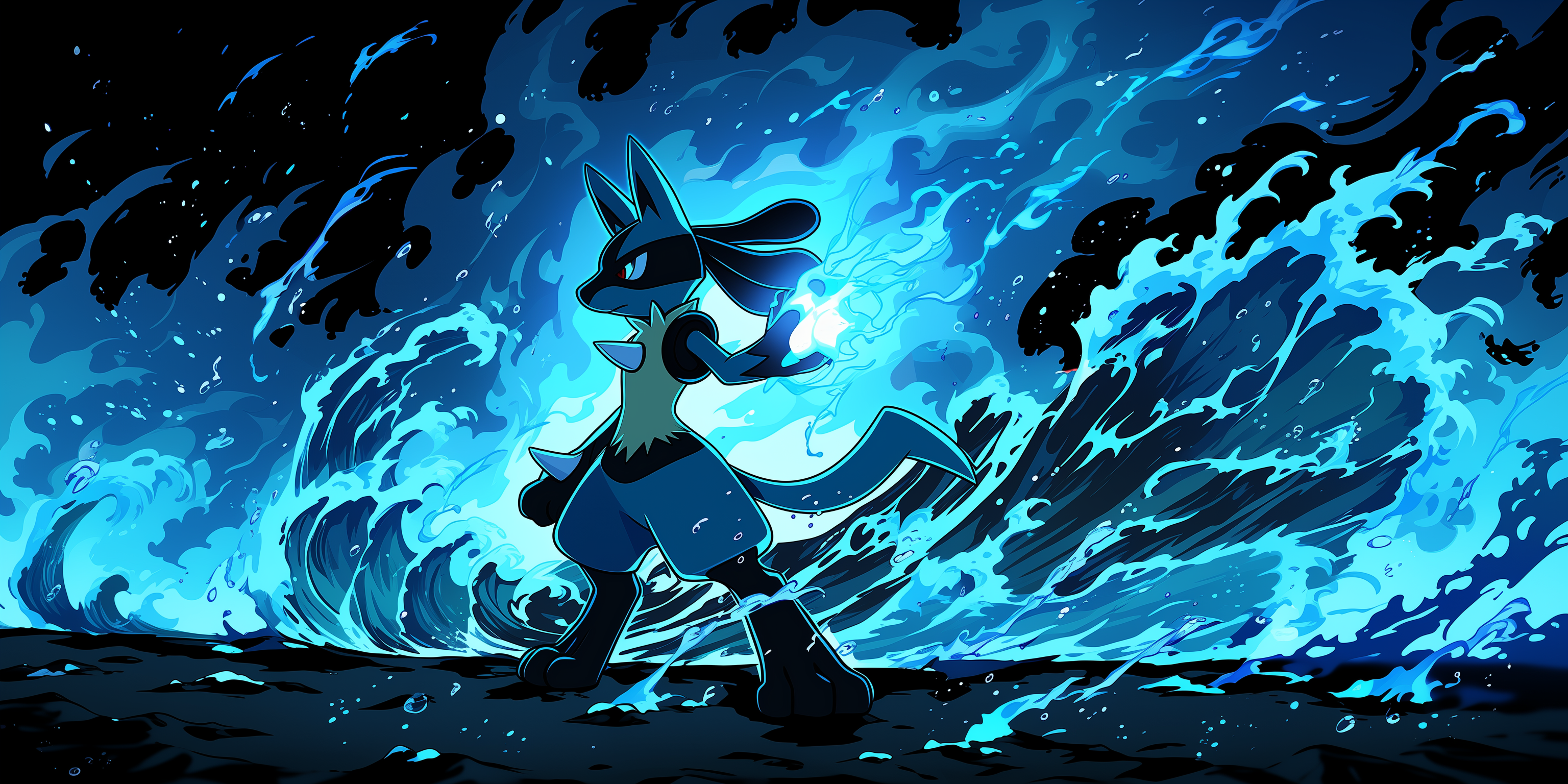 fond d'écran Lucario 2560x1440 hd téléchargement gratuit