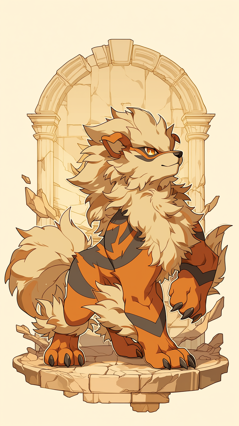 fond d'écran Arcanine téléphone Xiaomi gratuit