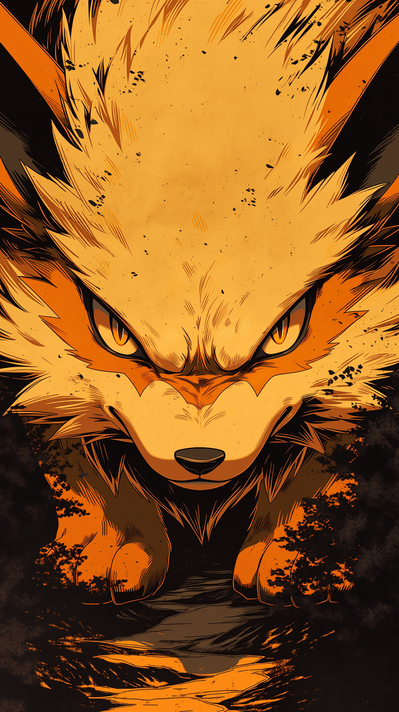 fond d'écran Arcanine iphone 14 télécharger gratuit
