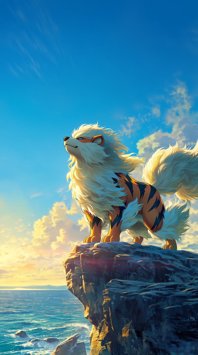 fond d'écran Arcanine téléphone Huawei gratuit