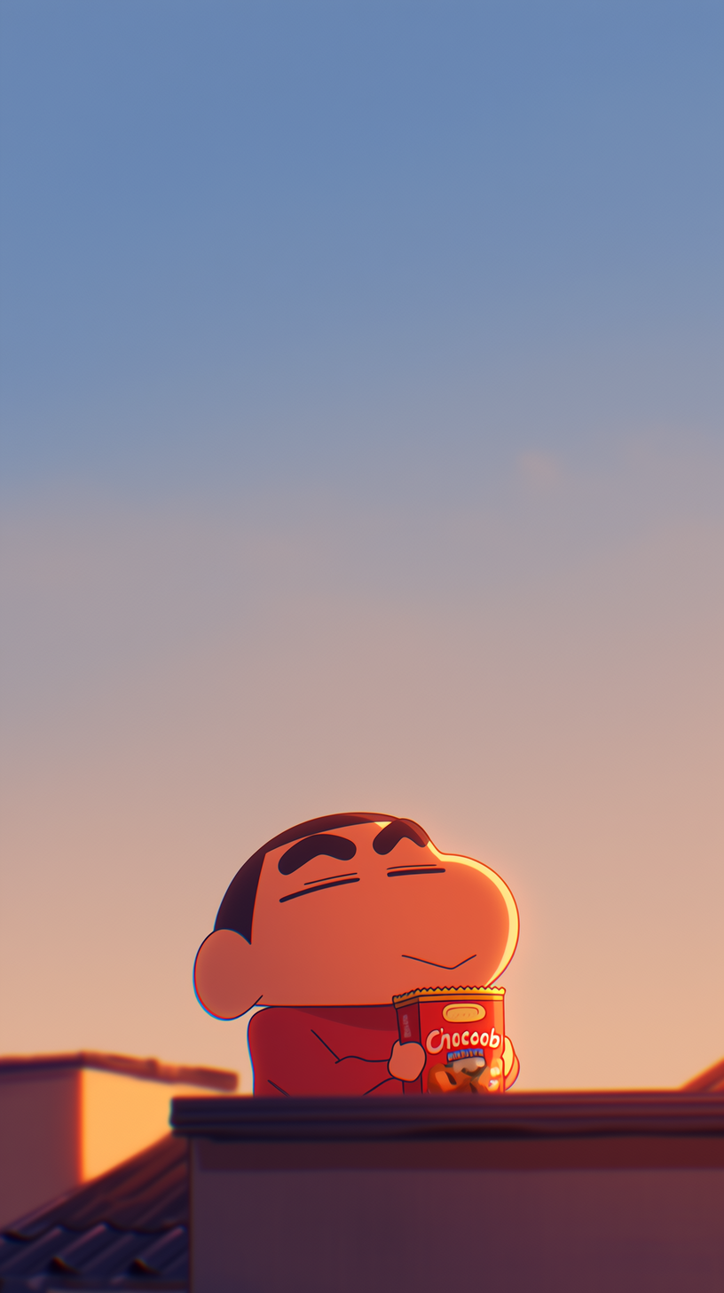 fond d'écran Crayon Shin chan pour téléphone télécharger gratuit