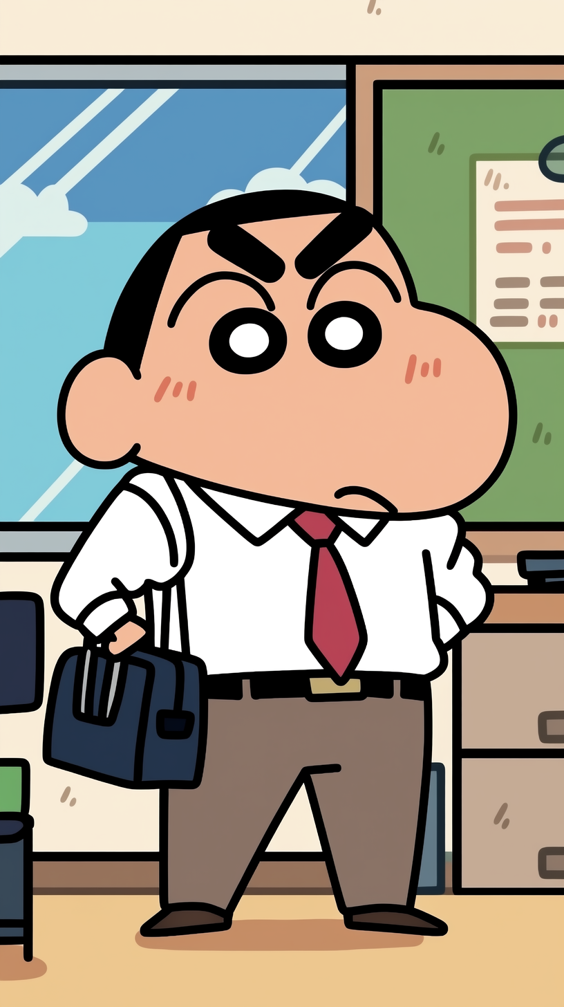 fond d'écran Crayon Shin chan iphone 16 pro max télécharger gratuit
