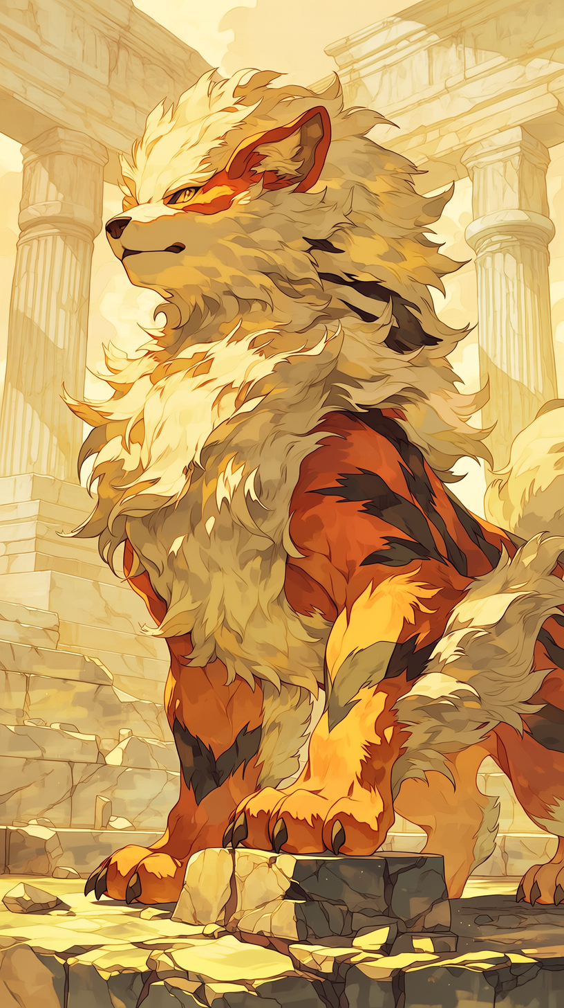 fond d'écran Arcanine téléphone Huawei télécharger gratuit