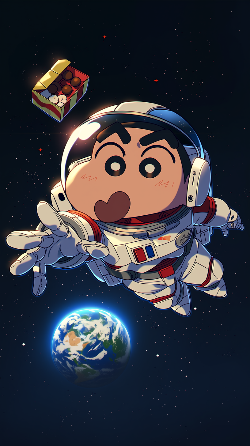 fond d'écran Crayon Shin chan iphone 15 pro max 4k gratuit