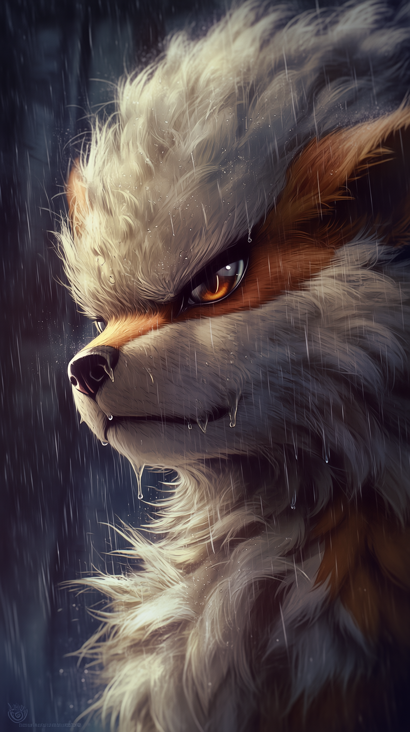 fond d'écran Arcanine android 4k télécharger gratuit