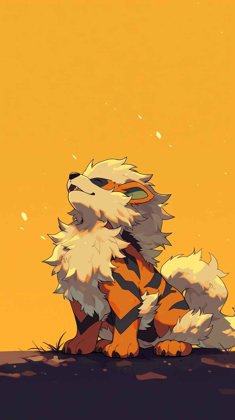 fond d'écran Arcanine iphone 8 télécharger gratuit