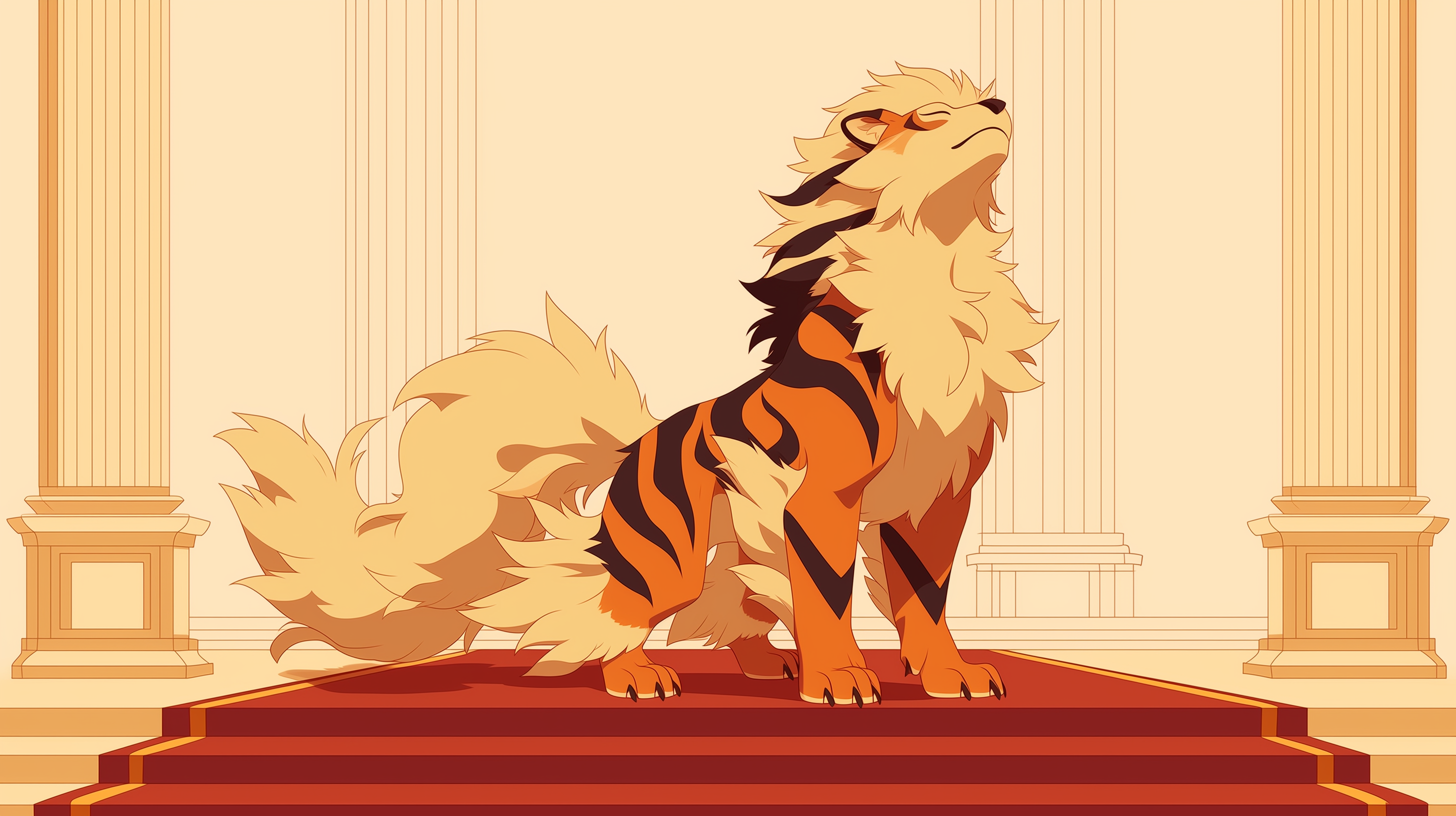 fond d'écran Arcanine hp 4k téléchargement gratuit