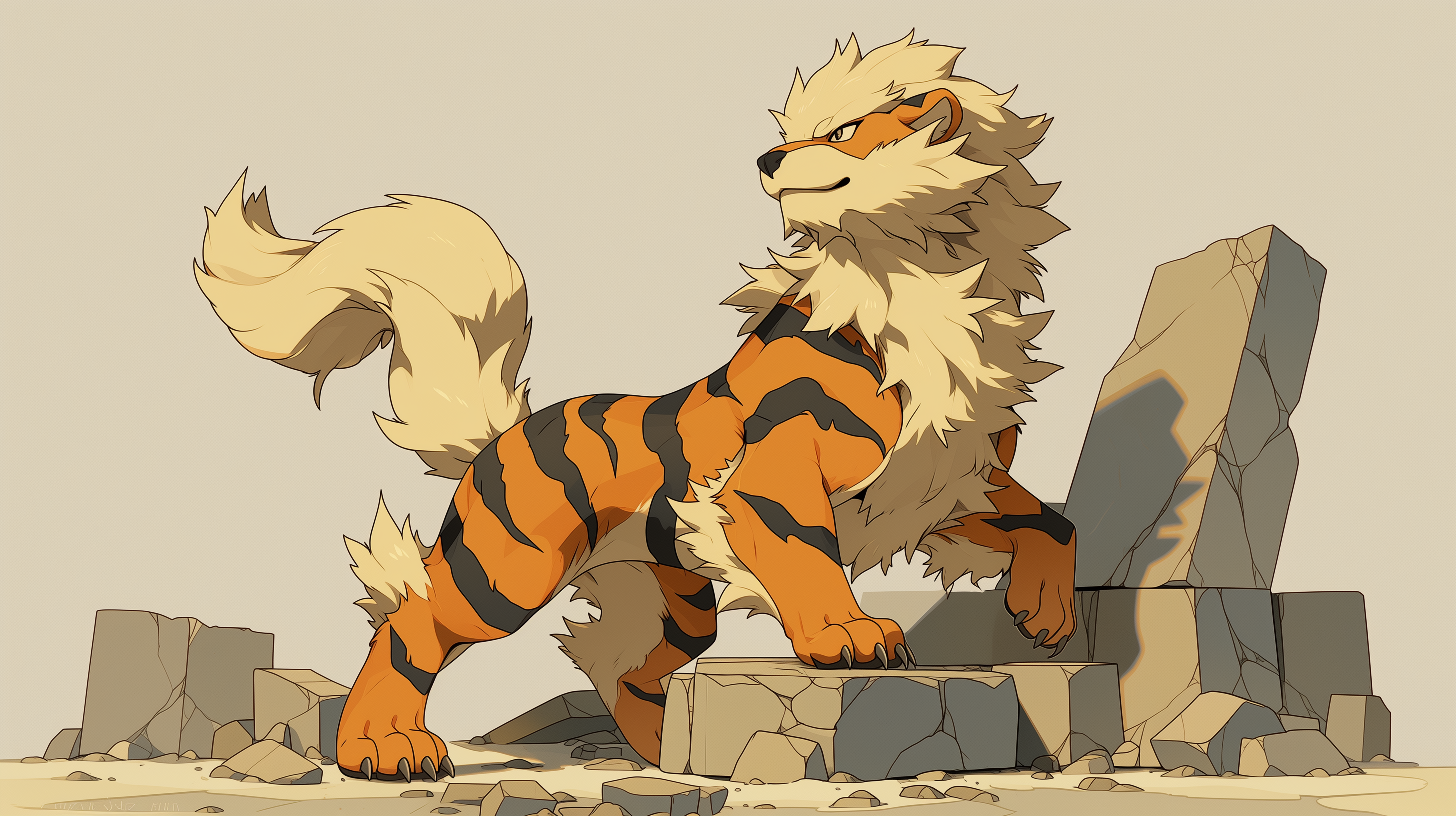 fond d'écran Arcanine pc 1920x1080 téléchargement gratuit