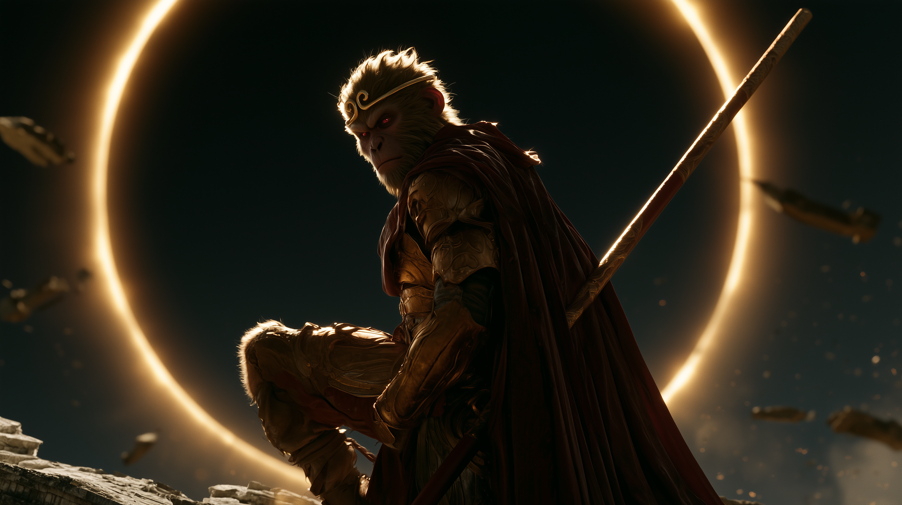 fond d'écran Sun Wukong hd 1366x768 téléchargement gratuit
