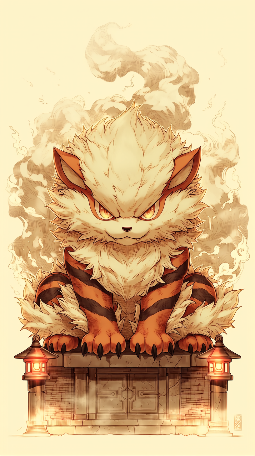 fond d'écran Arcanine iphone 17 air gratuit