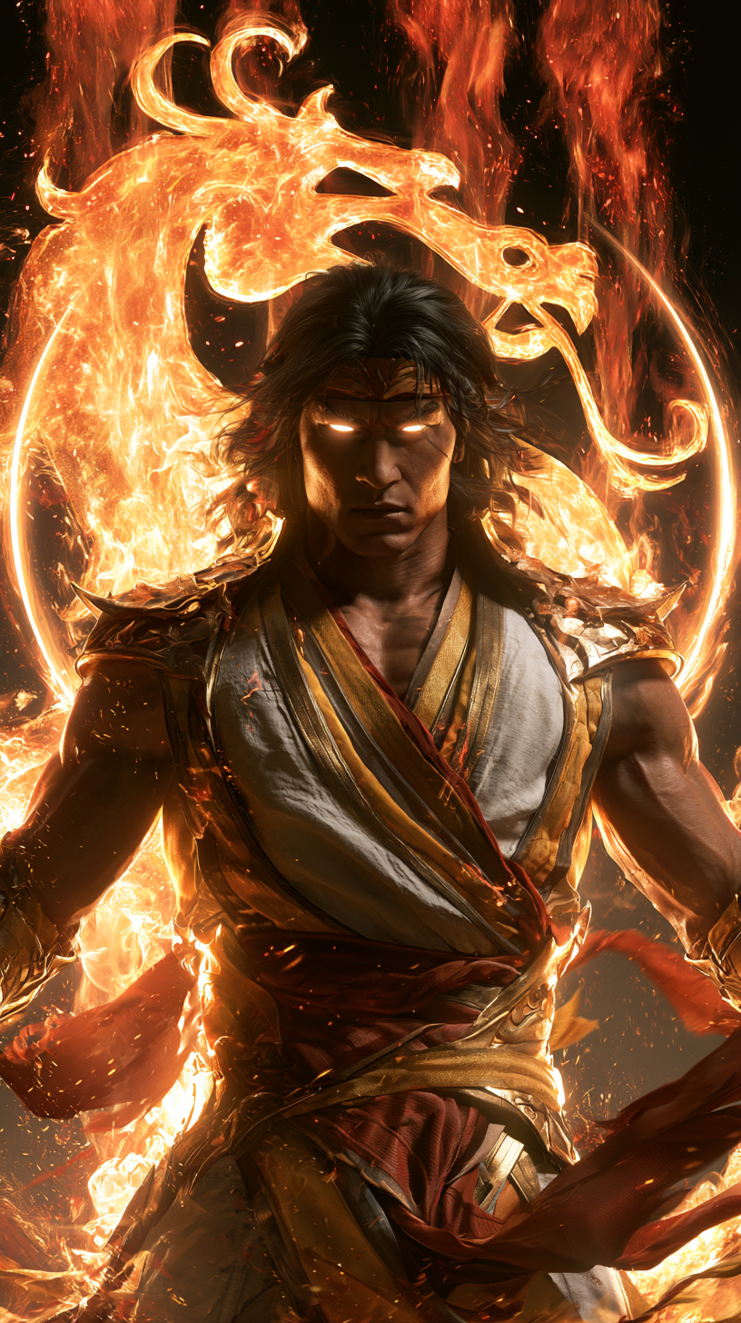 fond d'écran Liu Kang téléphone 4k gratuit
