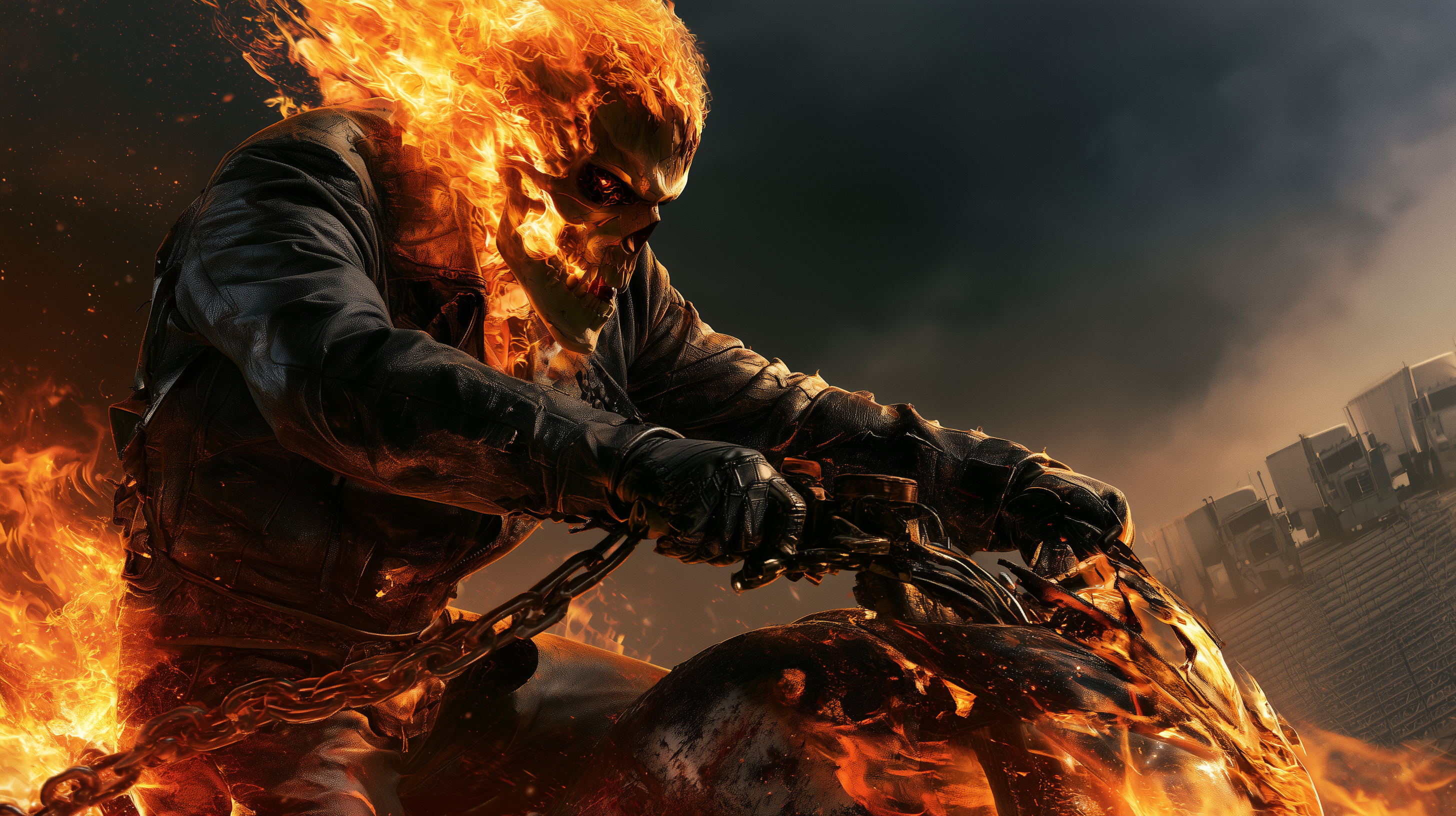 fond d'écran Ghost Rider MSI téléchargement gratuit