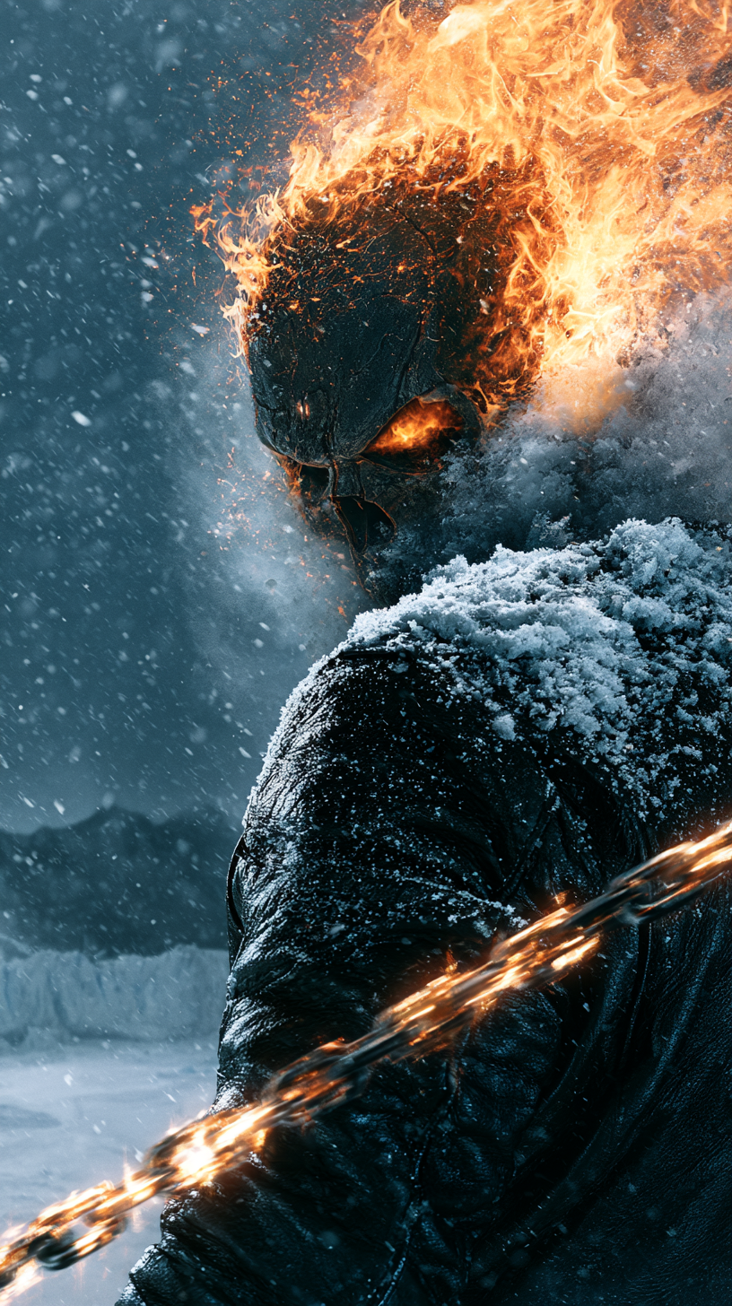 fond d'écran Ghost Rider iphone 12 télécharger gratuit