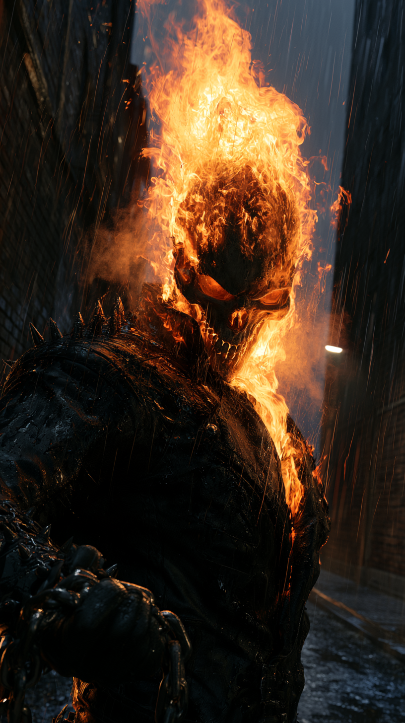 fond d'écran Ghost Rider iphone 15 4k gratuit