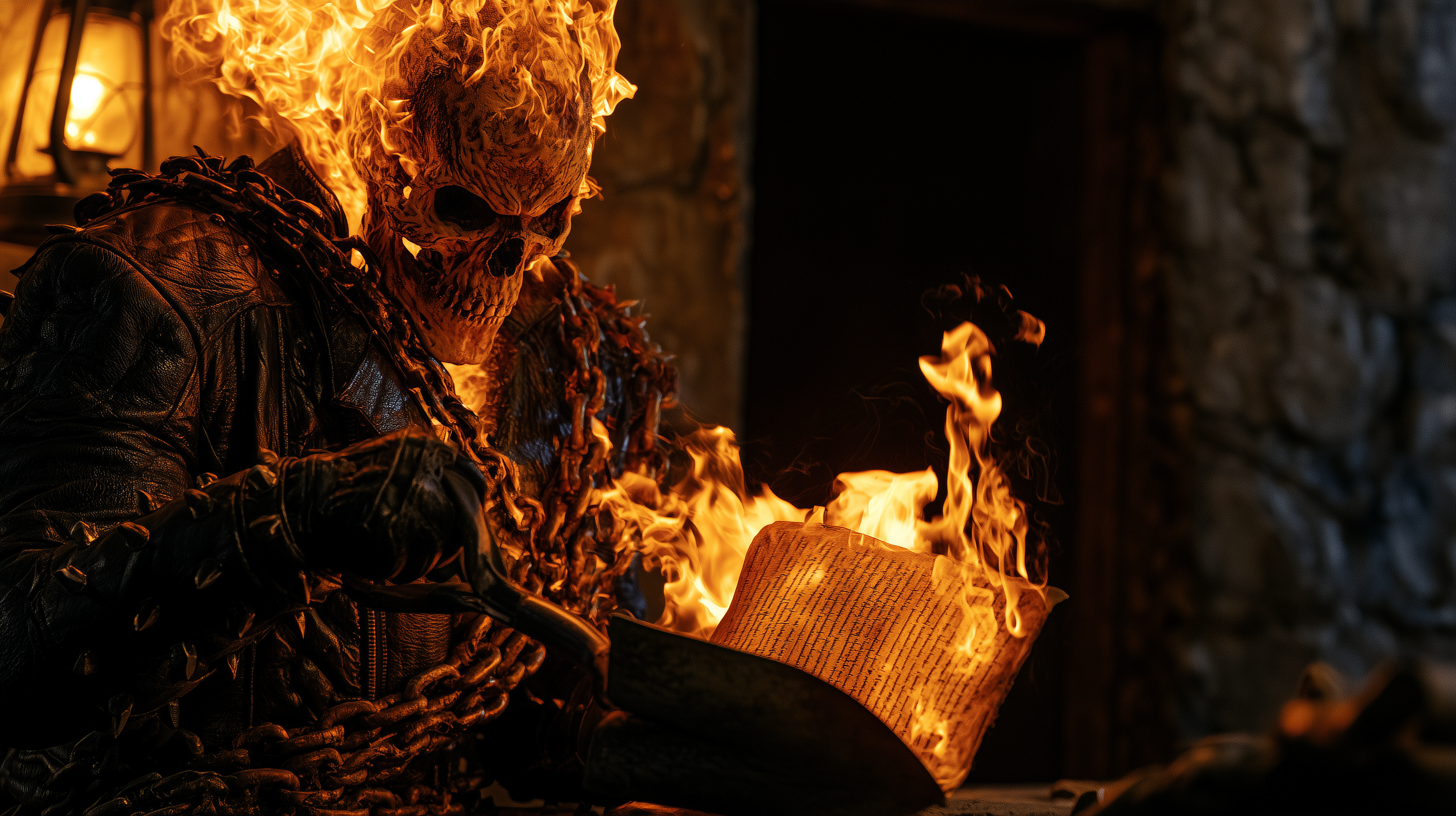 fond d'écran Ghost Rider pc 4k téléchargement gratuit