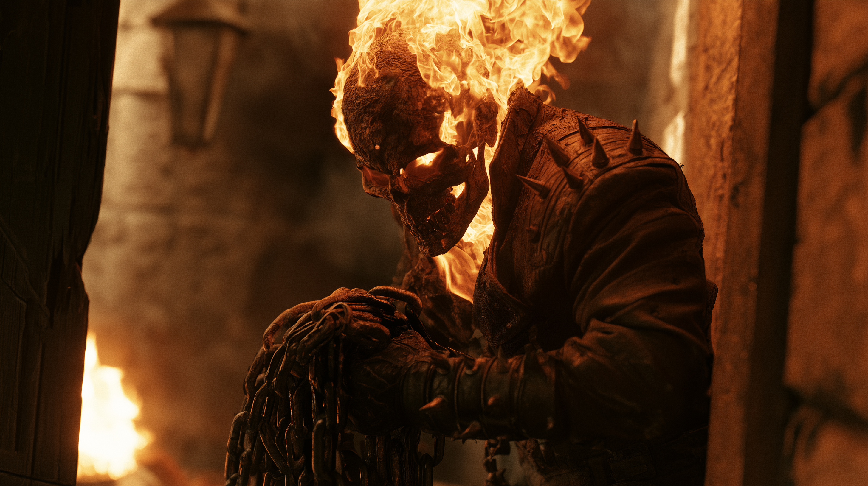 fond d'écran Ghost Rider pc windows 11 téléchargement gratuit