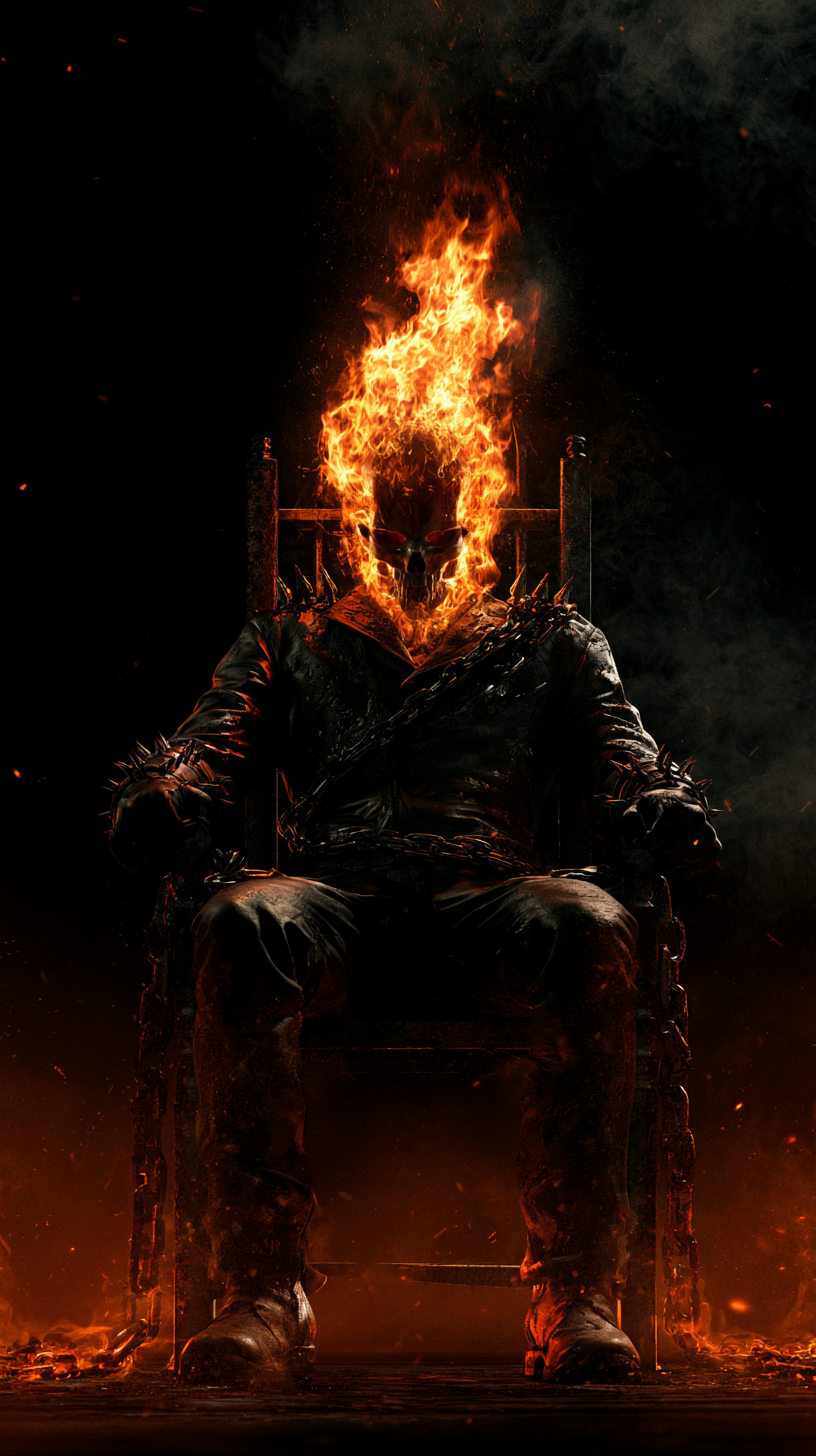 fond d'écran Ghost Rider iphone 11 télécharger gratuit
