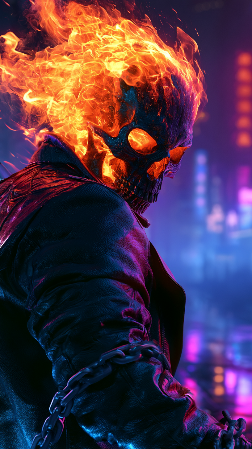 fond d'écran Ghost Rider pour téléphone télécharger gratuit