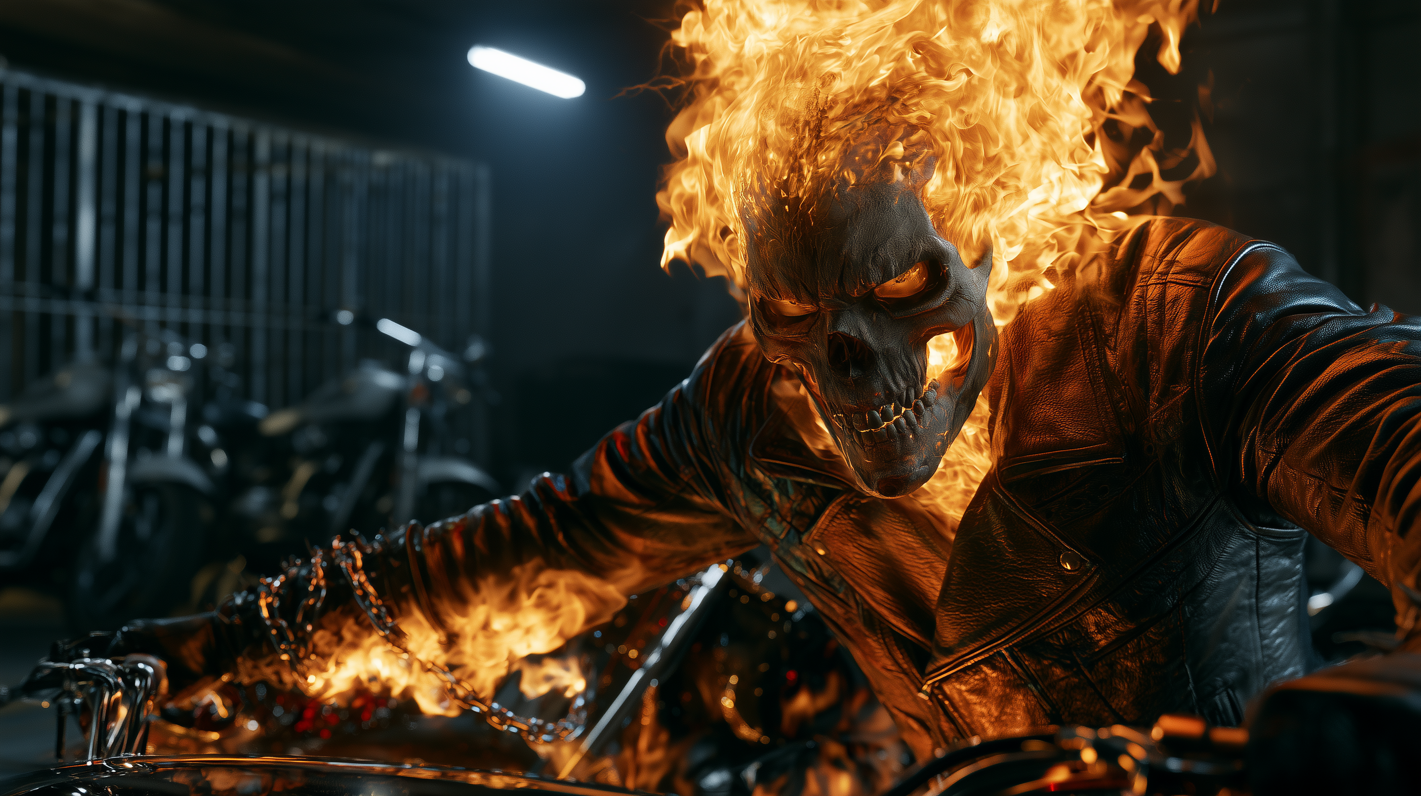 fond d'écran Ghost Rider pc 4k téléchargement gratuit