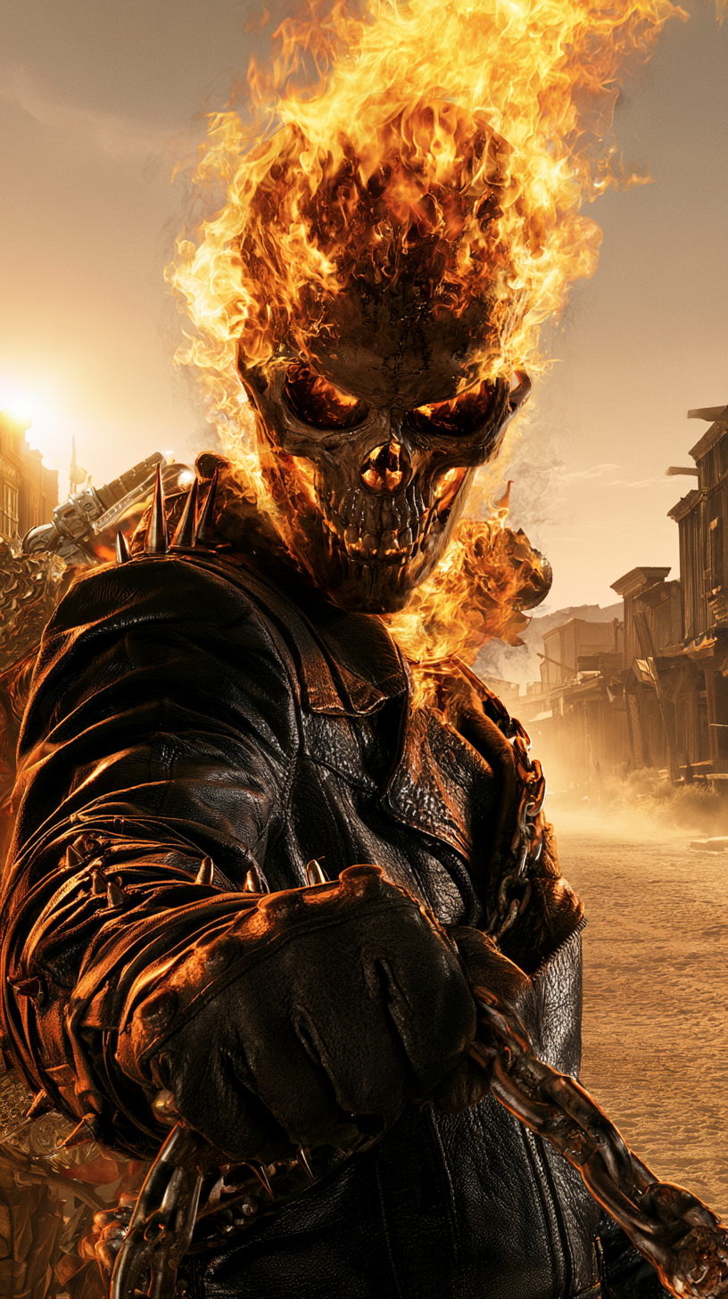 fond d'écran Ghost Rider téléphone Realme télécharger gratuit