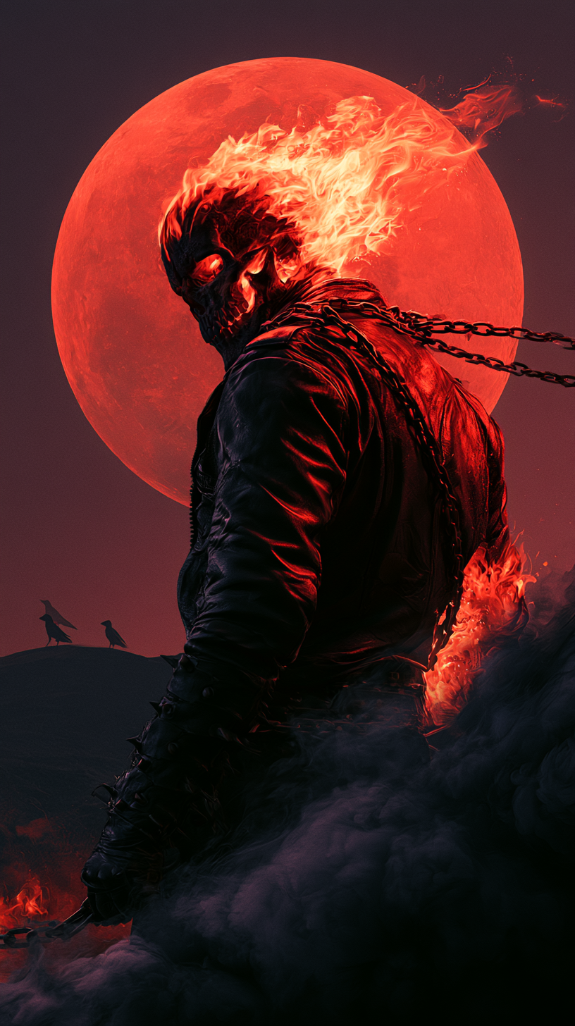 fond d'écran Ghost Rider iphone 4k télécharger gratuit