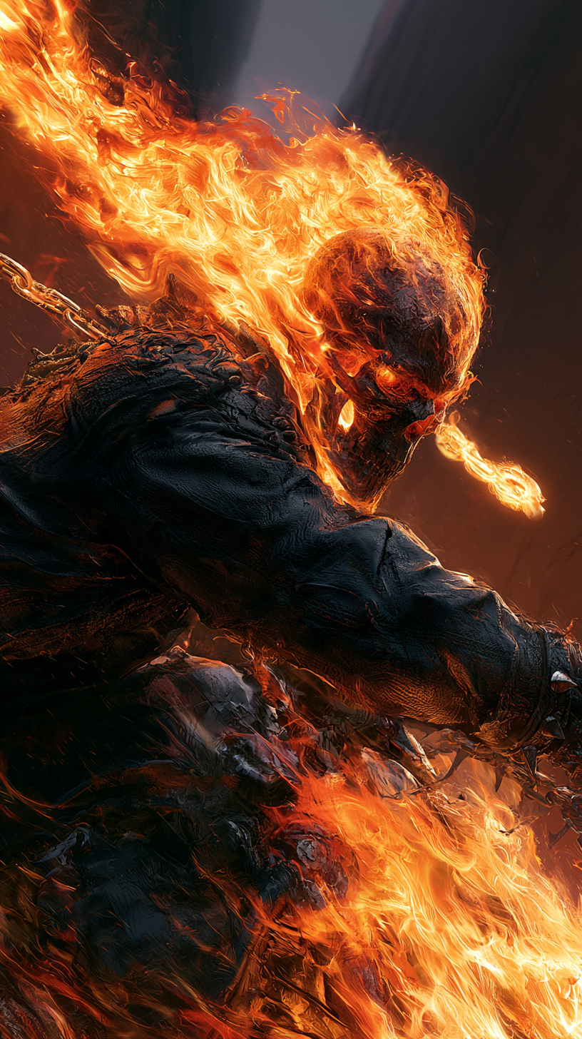 fond d'écran Ghost Rider iphone 16 gratuit
