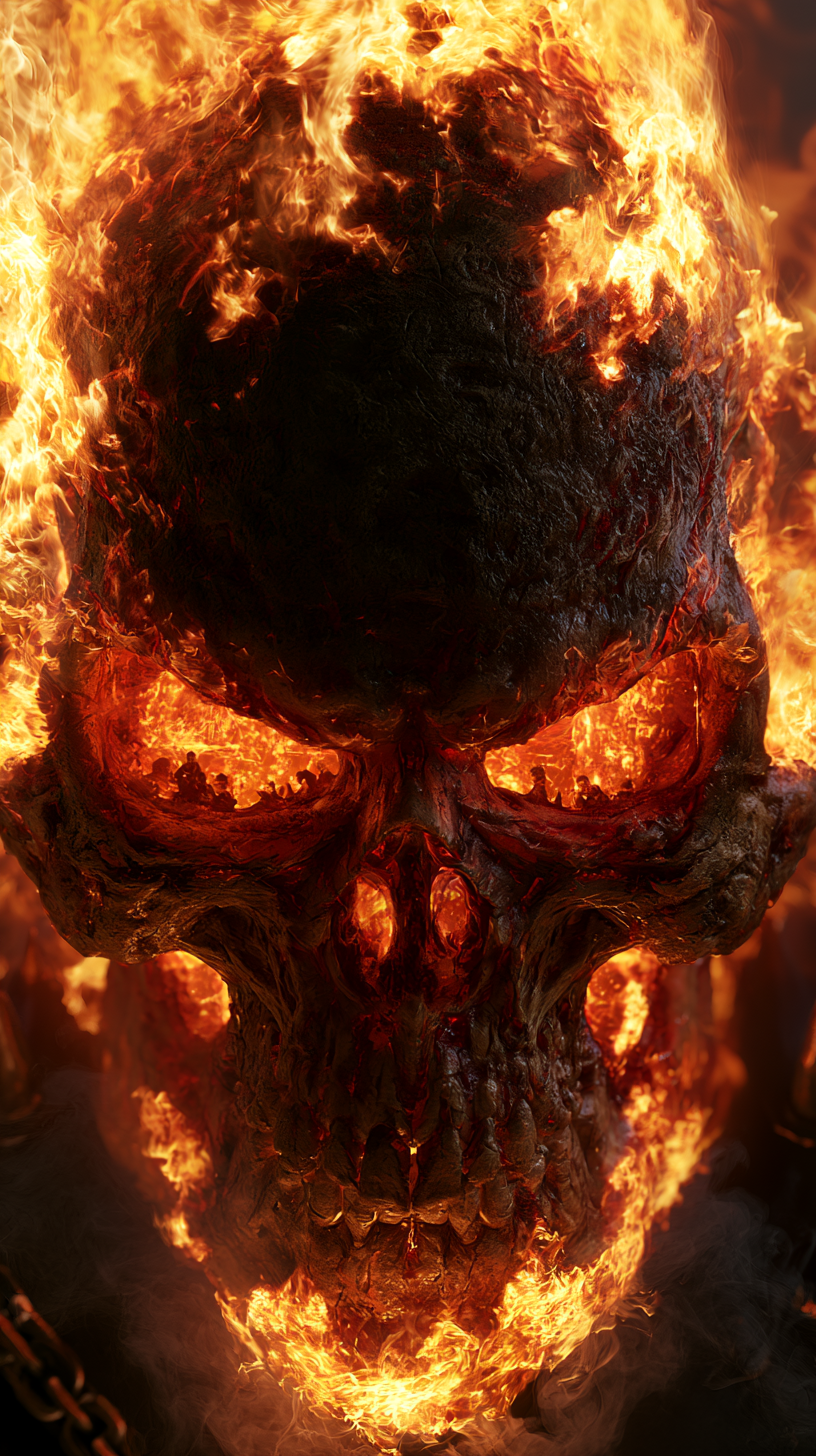 fond d'écran Ghost Rider téléphone Xiaomi télécharger gratuit
