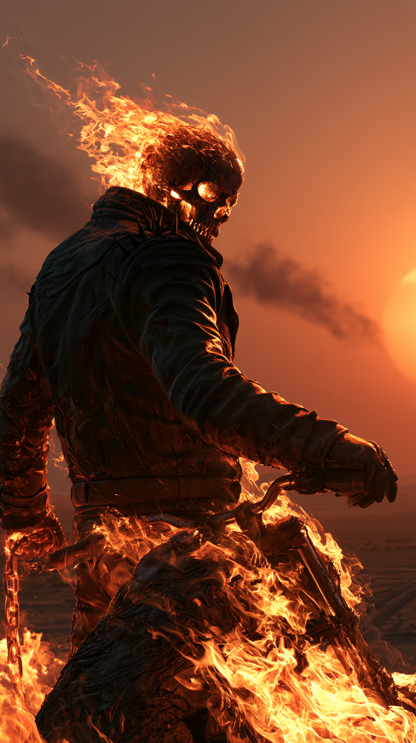 fond d'écran Ghost Rider iphone 7 télécharger gratuit