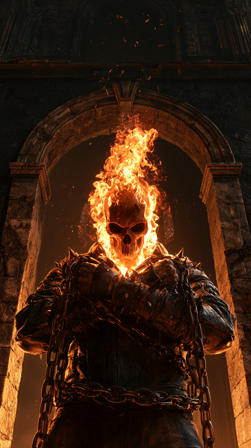 fond d'écran Ghost Rider iphone 4k télécharger gratuit