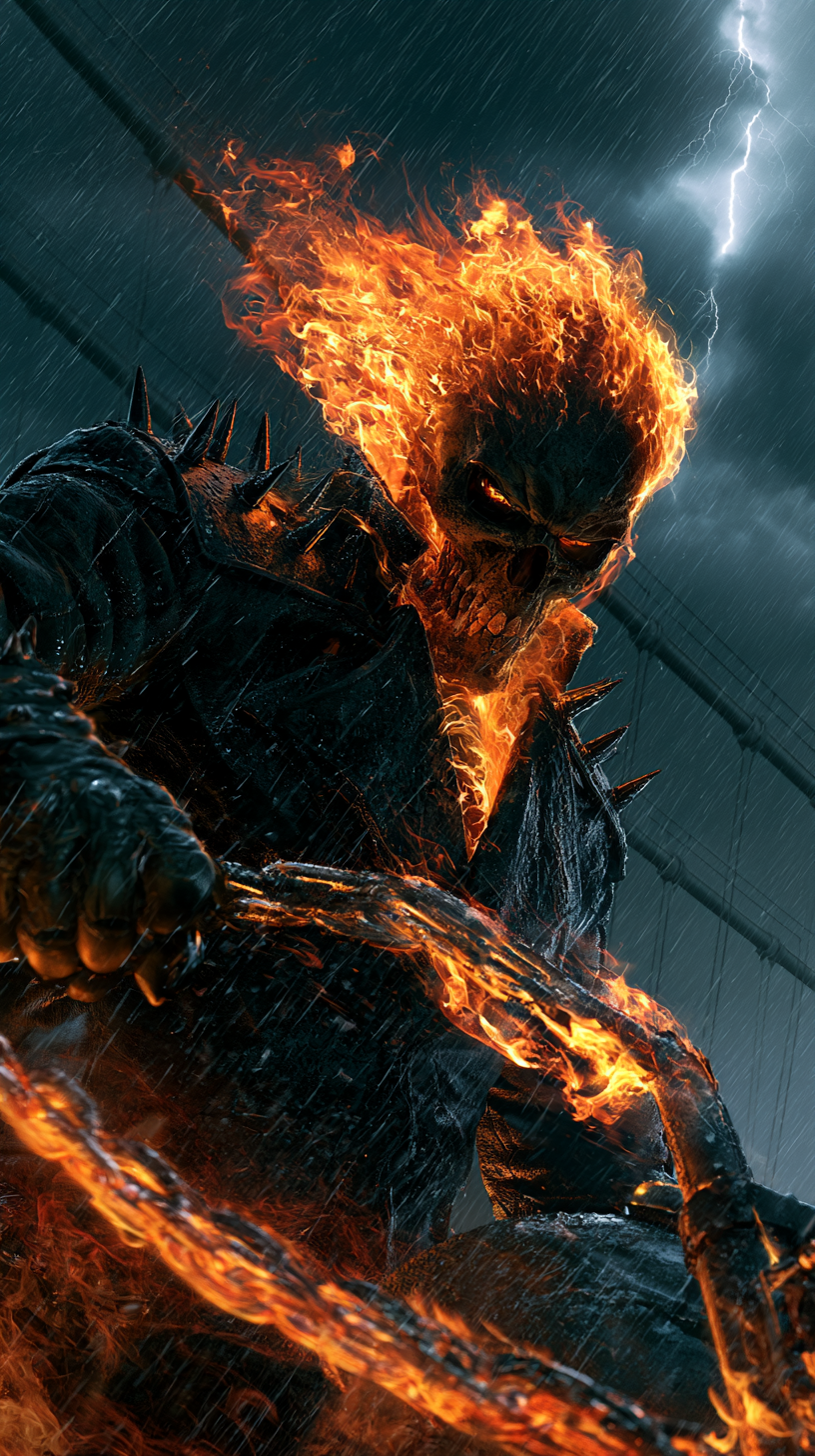fond d'écran Ghost Rider iphone 16 gratuit